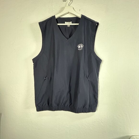 Cutter & Buck Other - Cutter & Buck Mens CB Windtec Pebble Beach Vest Size Medium Navy V-Neck Pullover